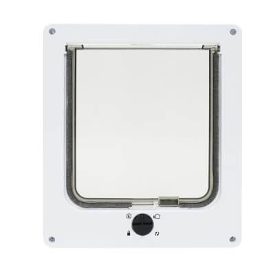 Фото: Дверь-лаз для кошек и собак 4 позиции CEESC 26.5*24*5.5, белый-2 Дверь-лаз для кошек и собак 4 позиции CEESC 26.5*24*5.5, белый-2